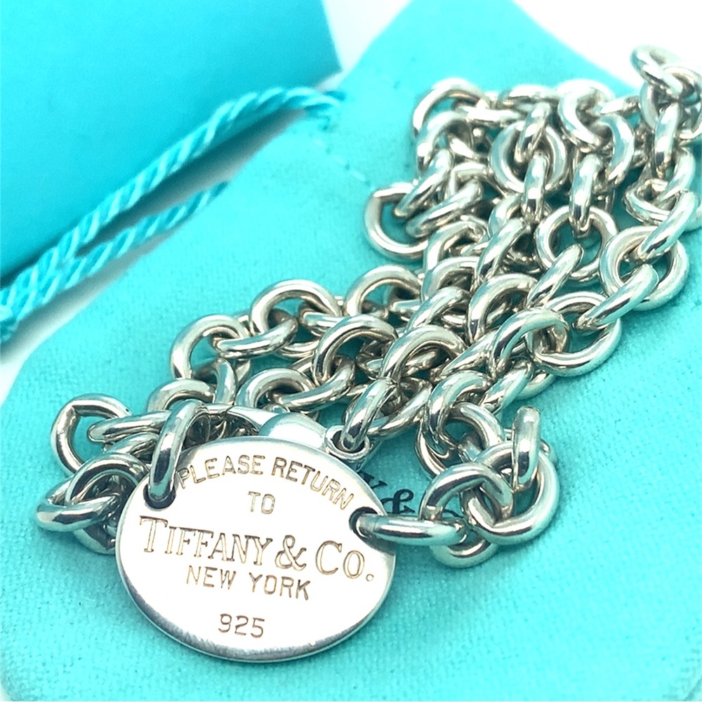 Tiffany & Co. Oval Tag Return To Tiffany Necklace 16”